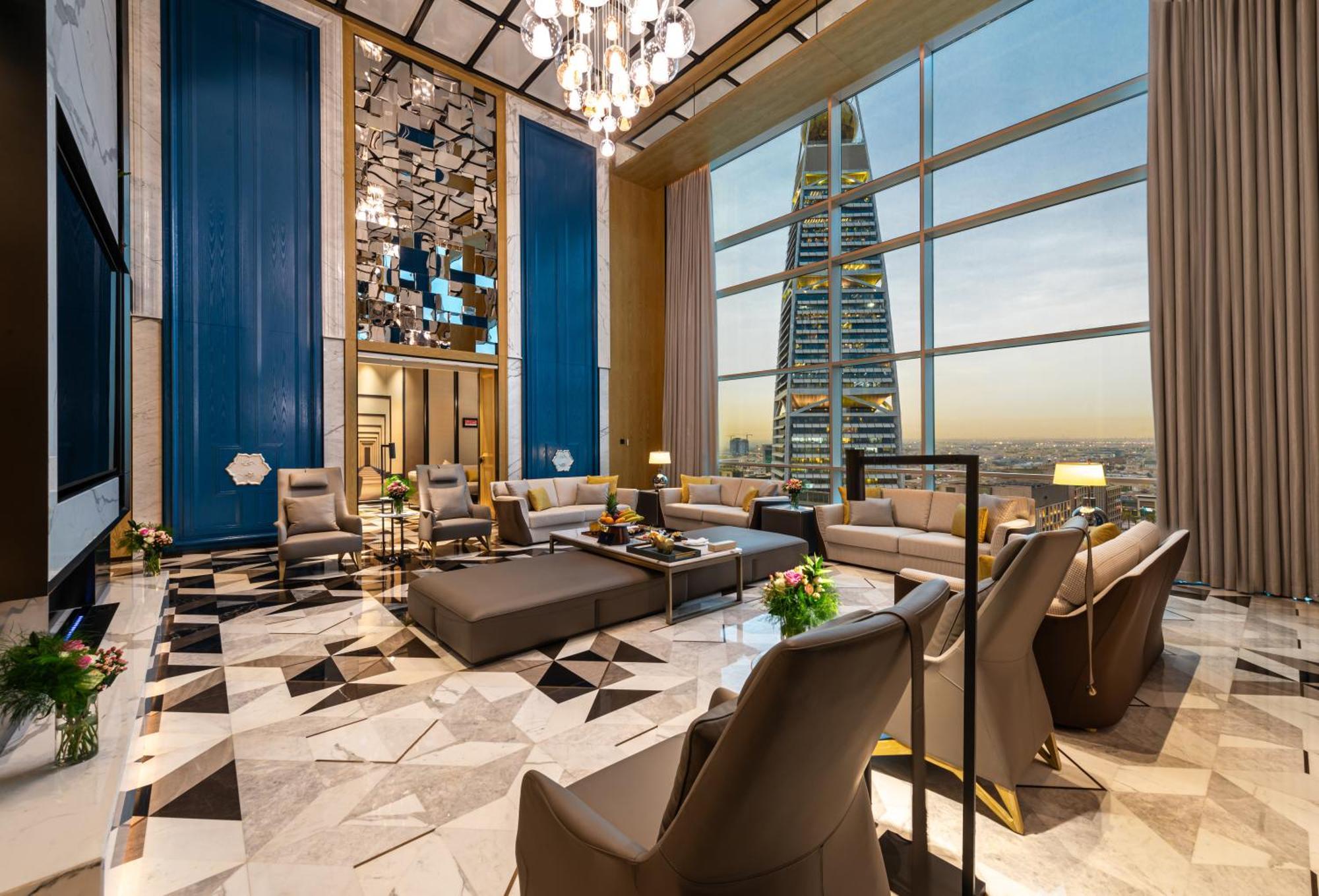 ריאד Narcissus The Royal Hotel מראה חיצוני תמונה The living room of the Presidential Suite